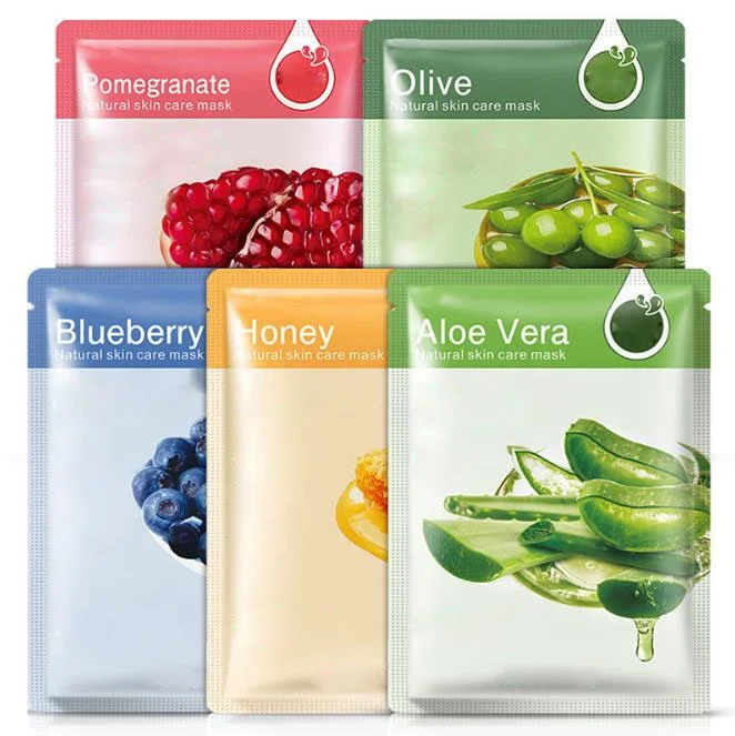 Korean OEM Fruit Moisturizing Face Sheet Masks for Oil Management and Blackhead Removing